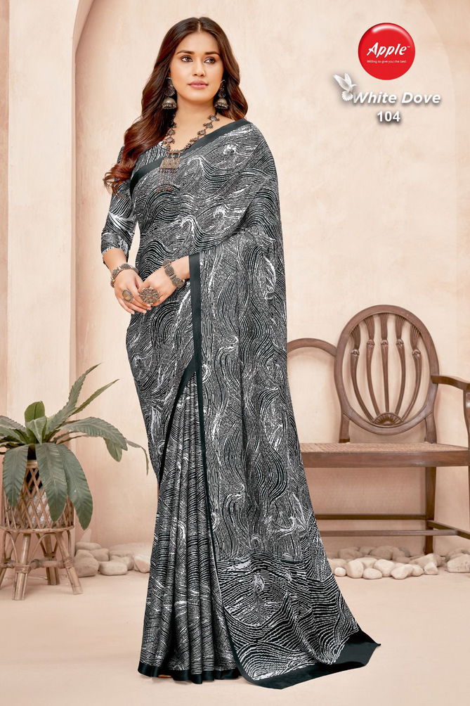 White Dove Vol 1 By Apple Daily Wear Sarees Catalog